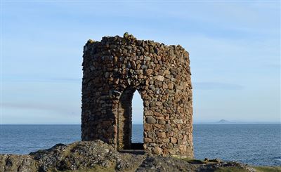 Der Lady Tower, Elie, Fife, Schottland